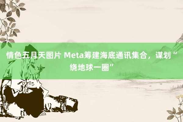 情色五月天图片 Meta筹建海底通讯集合，谋划“绕地球一圈”