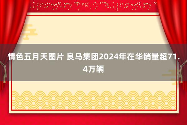 情色五月天图片 良马集团2024年在华销量超71.4万辆