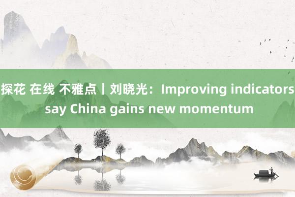 探花 在线 不雅点丨刘晓光：Improving indicators say China gains new momentum