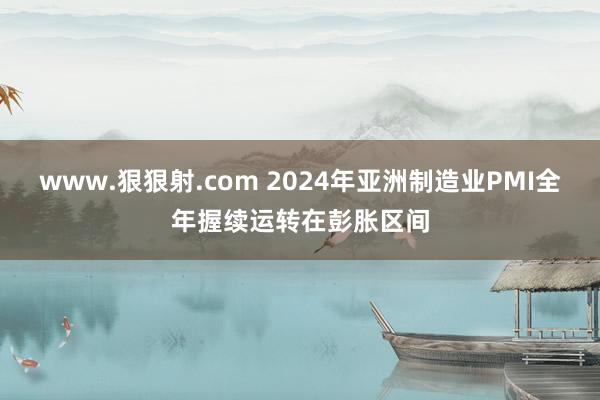 www.狠狠射.com 2024年亚洲制造业PMI全年握续运转在彭胀区间