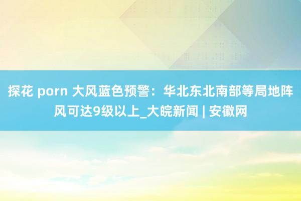 探花 porn 大风蓝色预警：华北东北南部等局地阵风可达9级以上_大皖新闻 | 安徽网