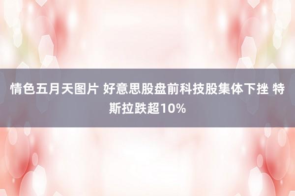 情色五月天图片 好意思股盘前科技股集体下挫 特斯拉跌超10%