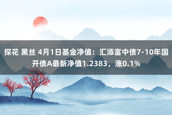 探花 黑丝 4月1日基金净值：汇添富中债7-10年国开债A最新净值1.2383，涨0.1%