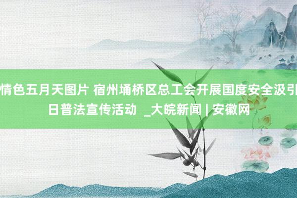 情色五月天图片 宿州埇桥区总工会开展国度安全汲引日普法宣传活动  _大皖新闻 | 安徽网