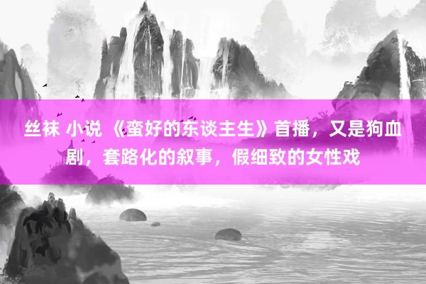丝袜 小说 《蛮好的东谈主生》首播，又是狗血剧，套路化的叙事，假细致的女性戏